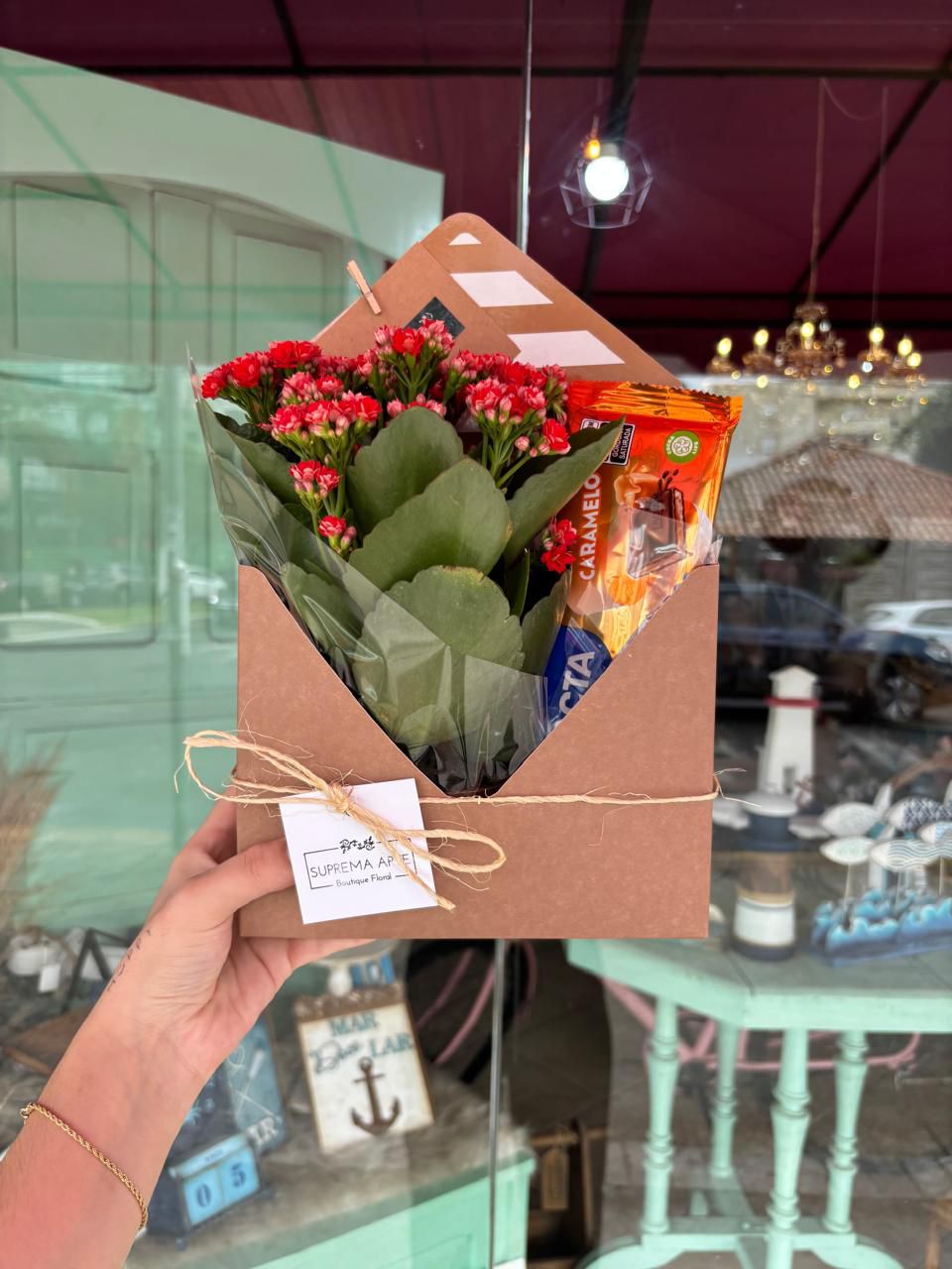 Box Envelope Flor Suprema Arte | Presente Sofisticado